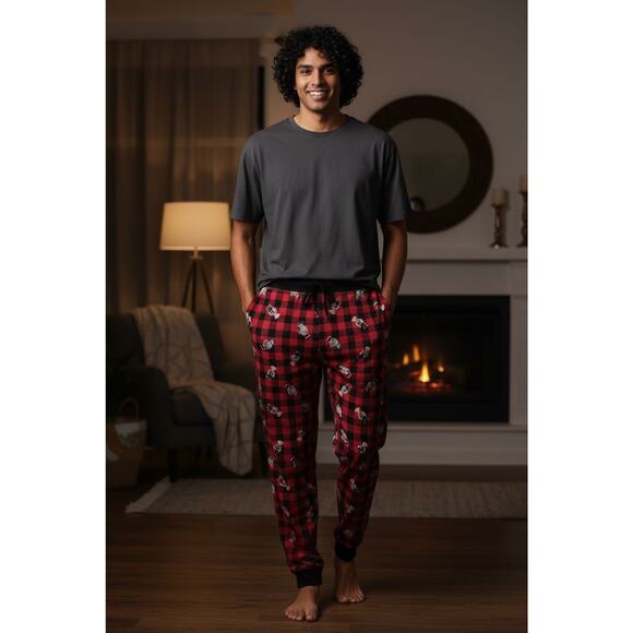 Classic Polo Ralph Lauren Polo Bear Red All Over Pajama Night Sleep Pants XL - Picture 1 of 8